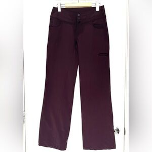 Lululemon Wide Leg Flare Pants, Burgundy/Plum Shade, Outdoor Wear, Hiking Pants